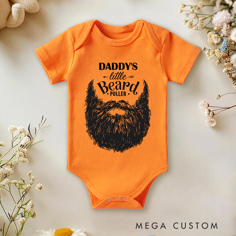 Personalized Bearded Dad Funny Baby Onesie Baby Shower Gift