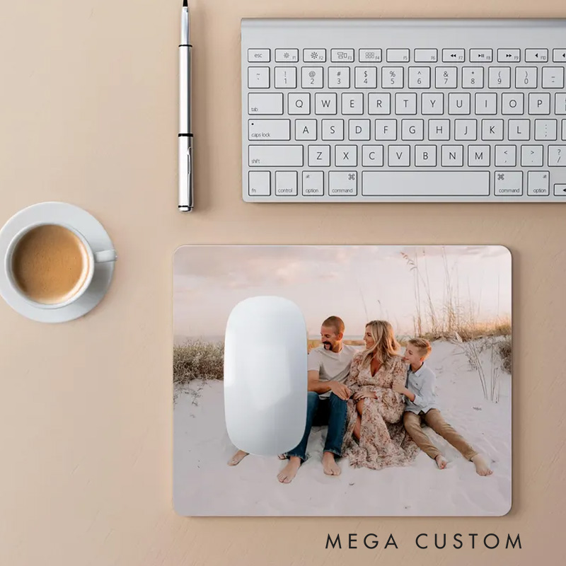 Personalized Mouse Pad Custom Family Photo Mousepads Unique Keyboard Accessory Desk Decor Aesthetic Coworker Gift Custom Office Gift