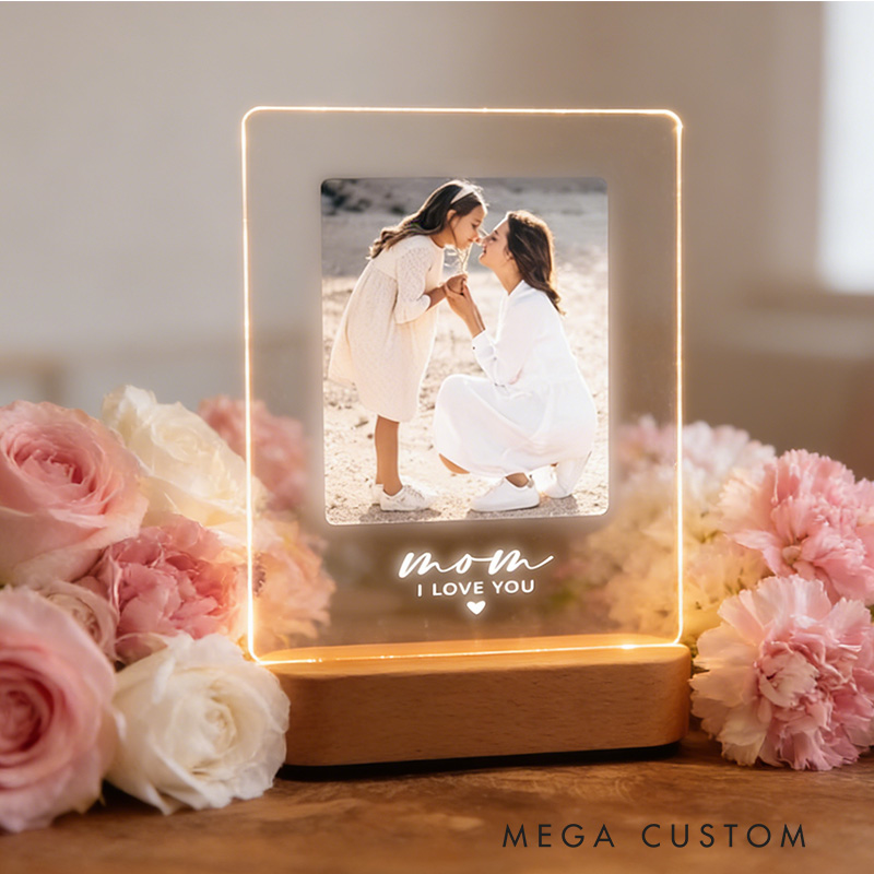 Personalized Photo Night Light for Mother's Day Gift Gift for Mom Mother Gift Best Mom Ever First Mothers Day Picture Gift Ideas Mommy Gifts