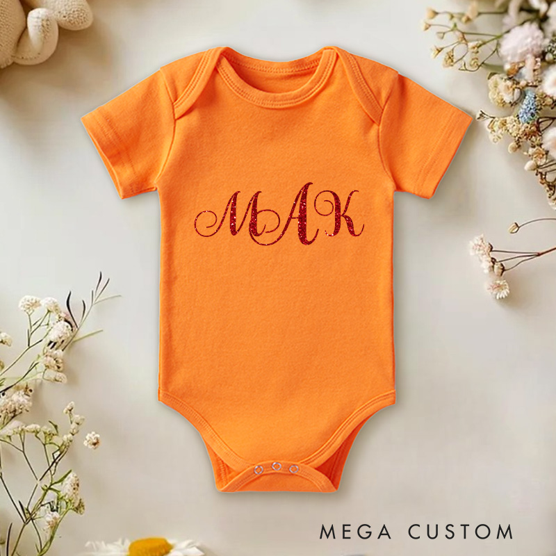 Personalized Name Valentine's Day Baby Onesie Gift for Baby