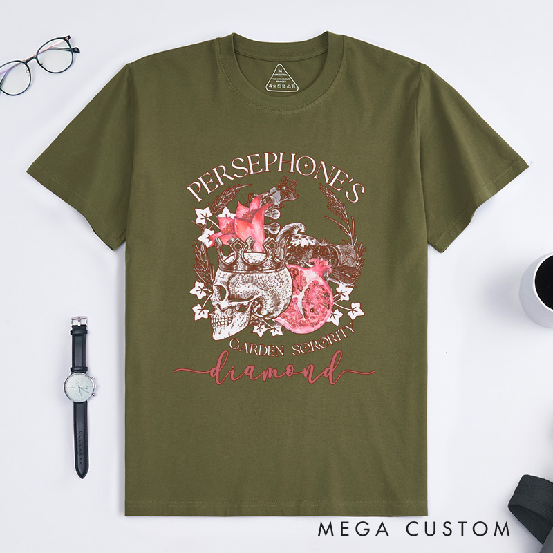 Personalized Persephone's Garden Classic T-Shirts Garden Sorority Shirt Book Lover Shirt Garden Club Shirt Cora Hades Olympus Goddess Shirt