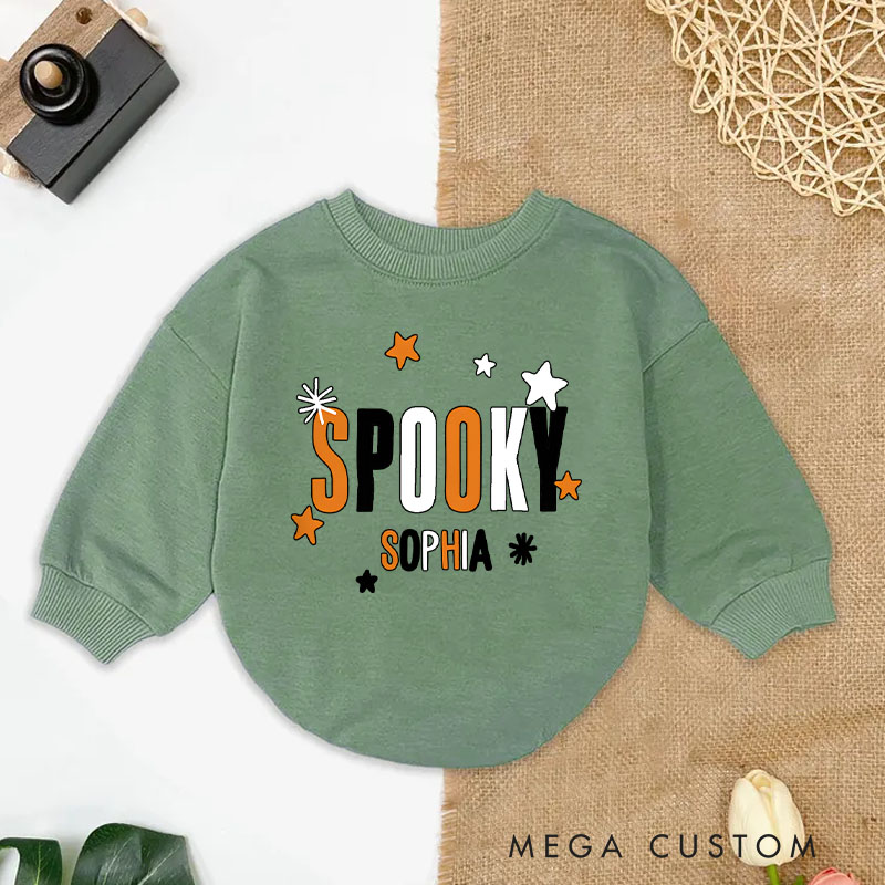 Personalized SPOOKY Kids Halloween Cute Baby Bodysuit