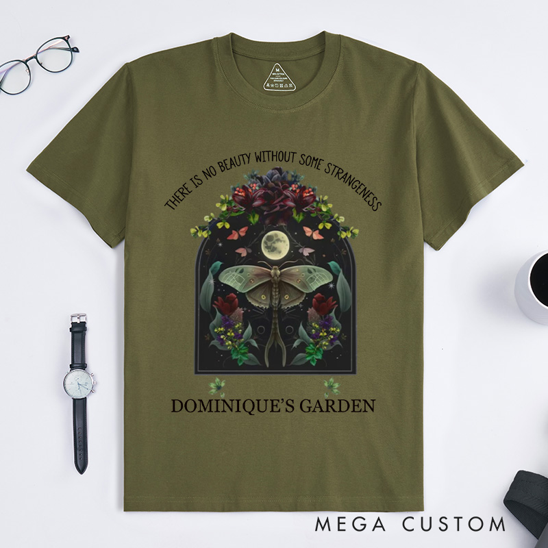 Personalized There is No Beauty without Some Strangeness Classic T-Shirts Dark Academia Bookish Gift Night Garden Literary Quote Shirt Bookish Tee