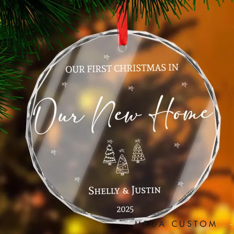 Personalized First Christmas in Our New Home Ornament New House Christmas Ornament Our First Home Keepsake Housewarming Bauble Gift First Home 2025
