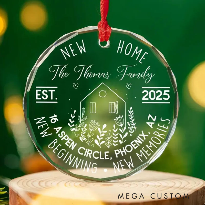 Personalized First Christmas in Our New Home Ornament New House Christmas Ornament Our First Home Keepsake Housewarming Bauble Gift First Home 2025