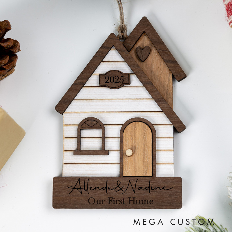 Personalized Our New Home Christmas Ornaments First Christmas in New Home Keepsake 2025