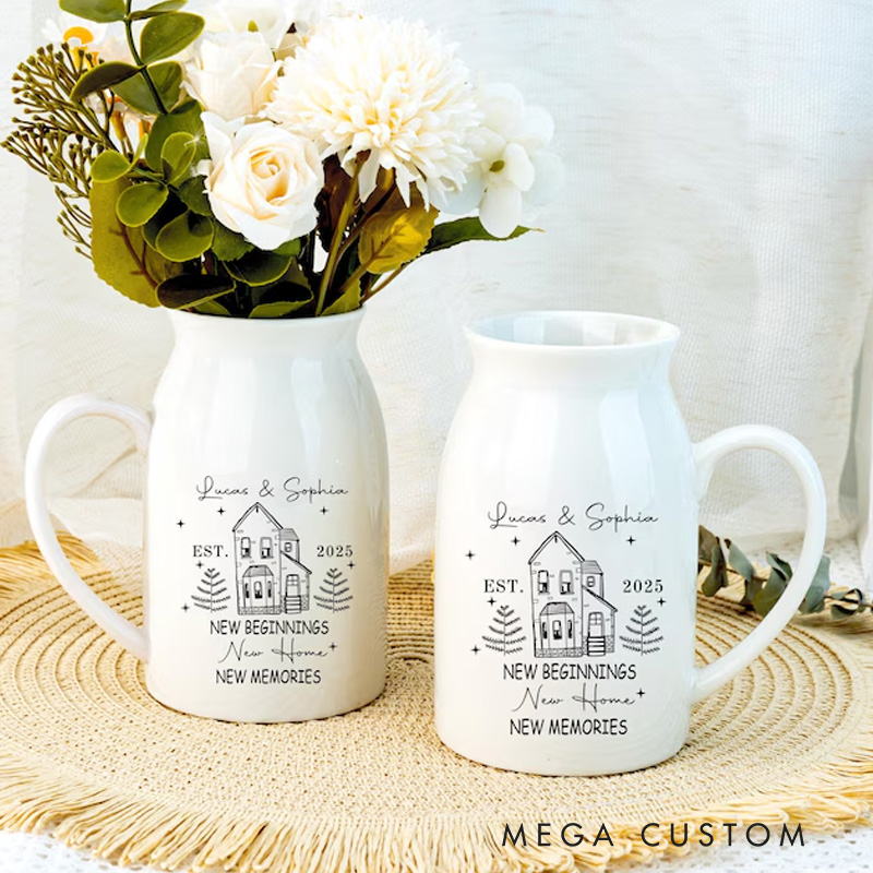 [Copy]Personalized New Home Gift Flower Vase for New Home Occasion Housewarming Gift For Couples Moving In Gift for Friend New Home Owners Gift