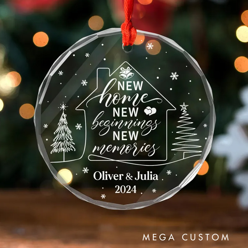 Personalized First Christmas Our New Home Ornament 2025 House Warming Gifts New Home Personalized Housewarming Gifts Custom New Home Gifts