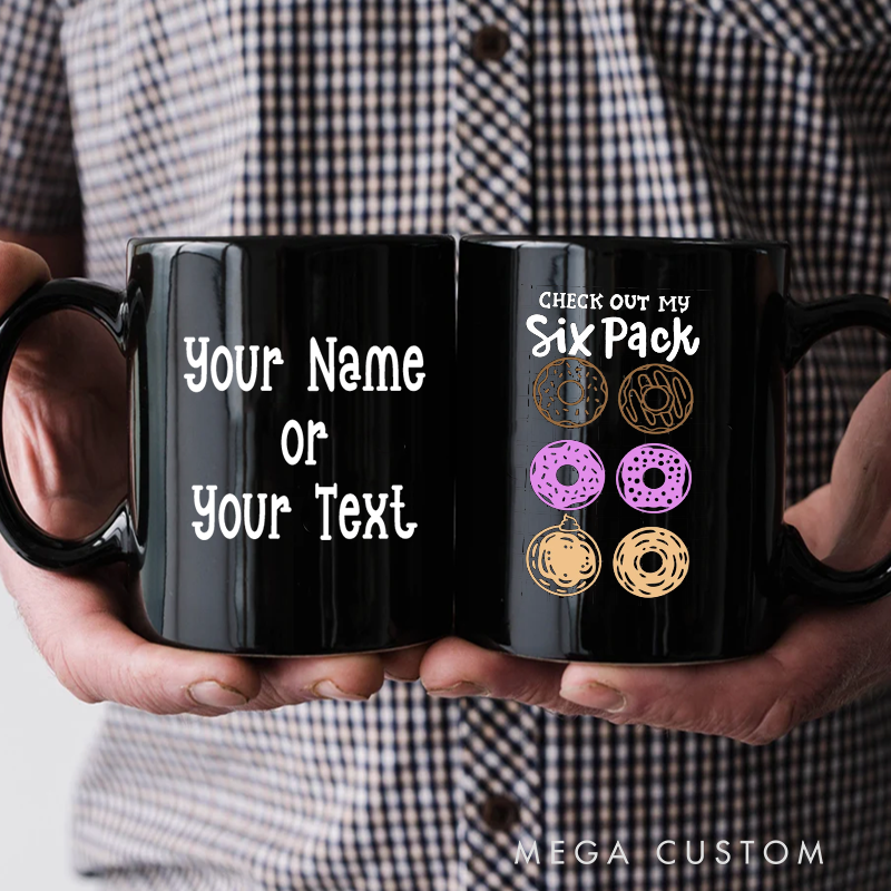 Personalized Police Themed Mug Check Out My Six Pack Donut Design Fun and Creative Gift for Police Officers