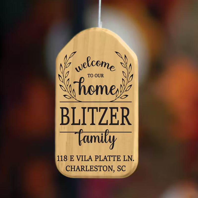 Personalized Welcome To Our Home Wind Chime Housewarming Wind Chime Housewarming Gifts New Home Gifts