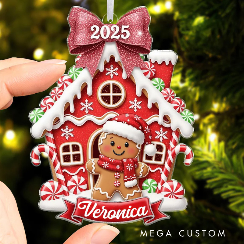 Personalized Gingerbread House Ornament First Christmas Gingerbread New House Ornament Holiday Family Keepsake Decor Christmas Gift 2025