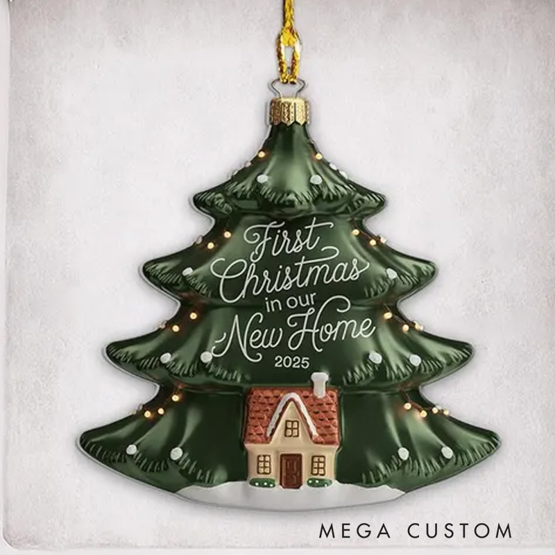 Personalized First Christmas in our New Home Ornament New Couple Christmas Gift Holiday Ornament For Homeowners New Homeowner Gift