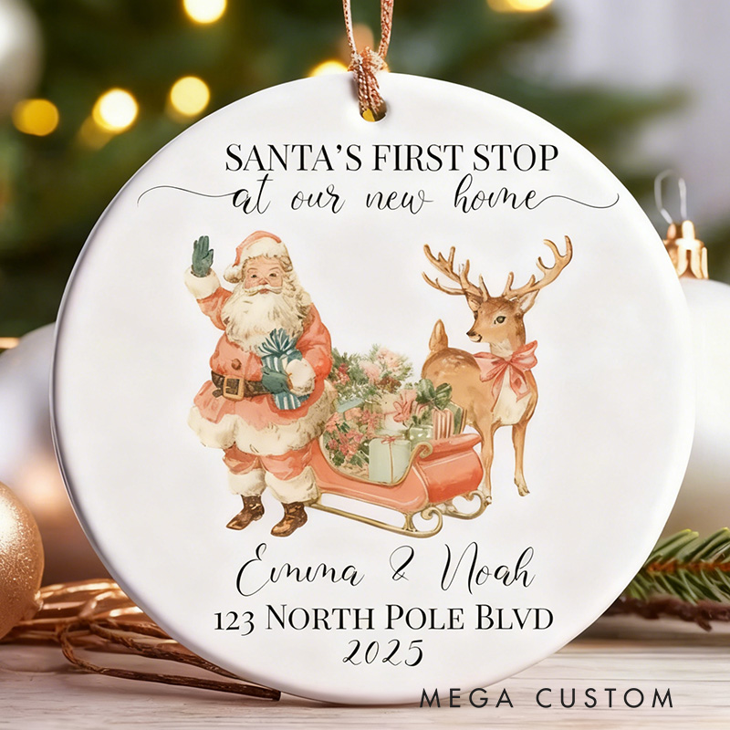 Personalized New Home Ornament 2025 First Christmas New Home Ornament Our First Christmas in Our New Home Ornament Newlywed Gift
