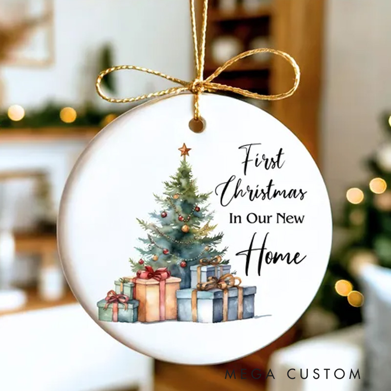 Personalized New Home Christmas Ornament 2025 First Christmas in Our New Home Gift