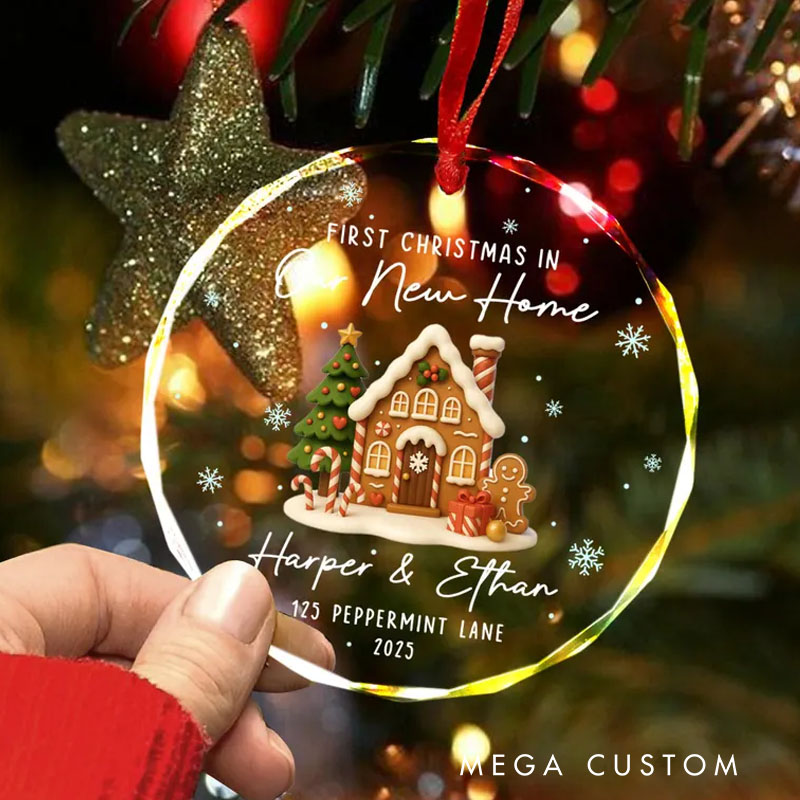 Personalized Our First Christmas in New Home Ornament New Home Ornament 2025 First Home Christmas Ornament New House Ornament Newlywed Gift
