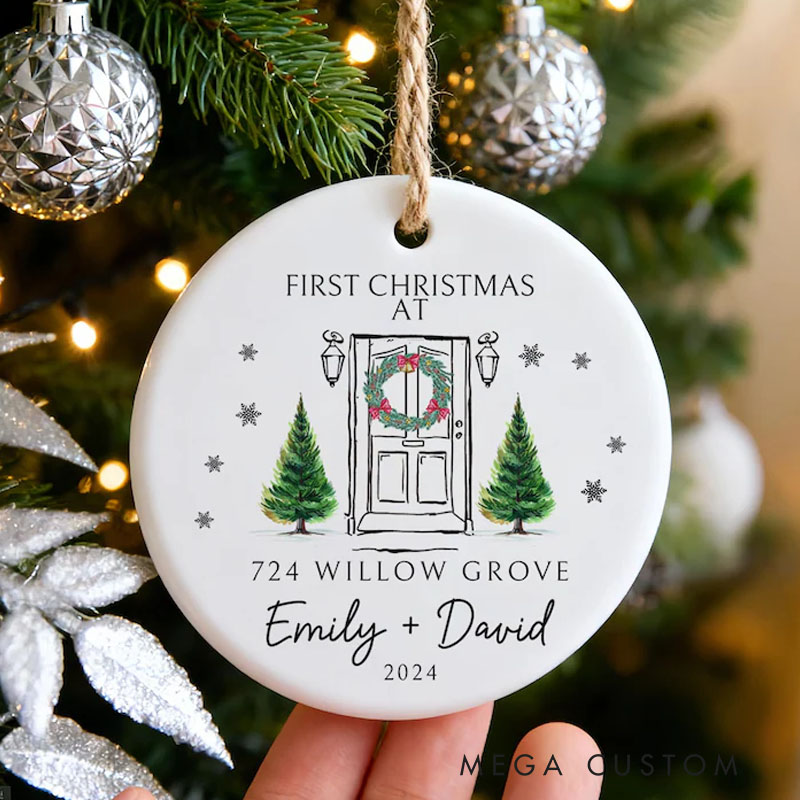 Personalized Our First Christmas in Our New Home New Home Decor New Home Christmas Ornament 2025 Christmas Tree New Home Ornament