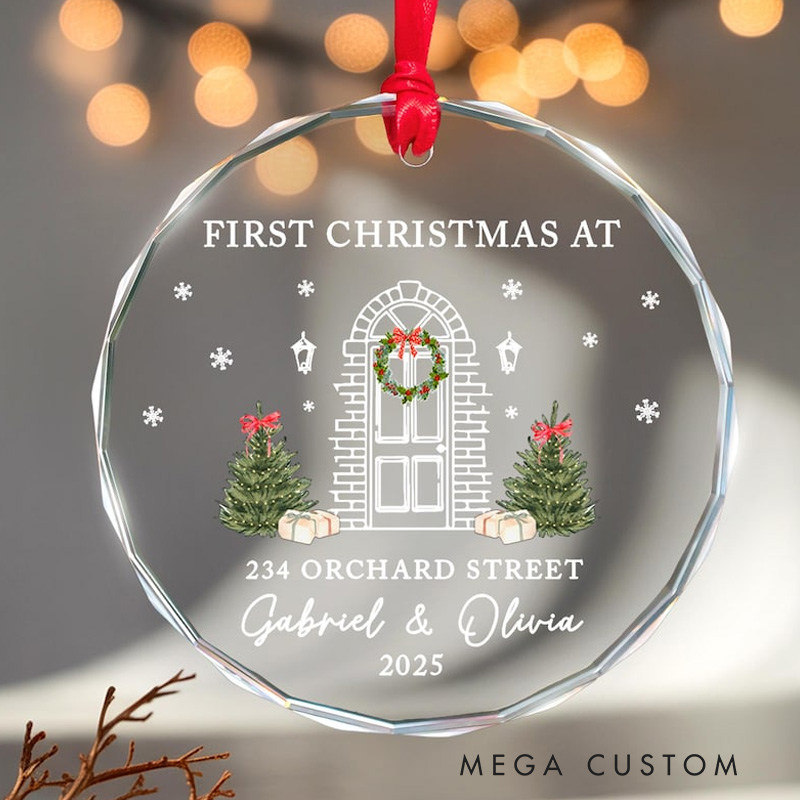 Personalized First Christmas in Our New Home Ornament Realtor Closing Gift Housewarming Gifts