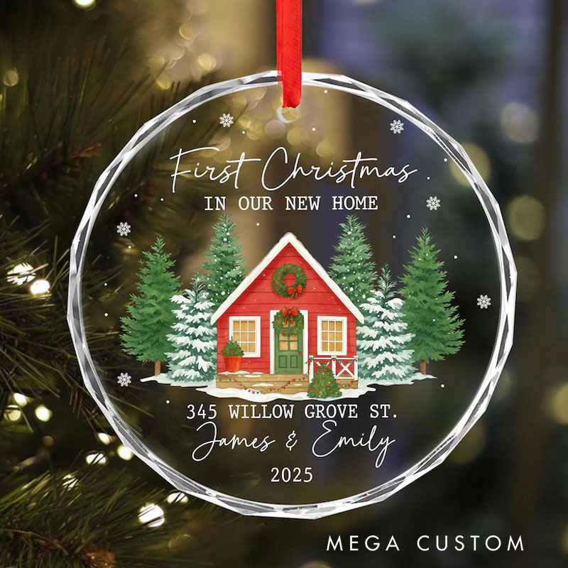 Personalized First Christmas In Our New Home Ornament New House Christmas Ornament Christmas Gift New Home Ornament