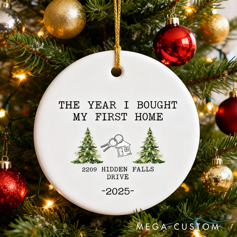 Personalized Housewarming Gift First Christmas in New Home 2025 New Home Ornament New Home Ornament New House Christmas Gift
