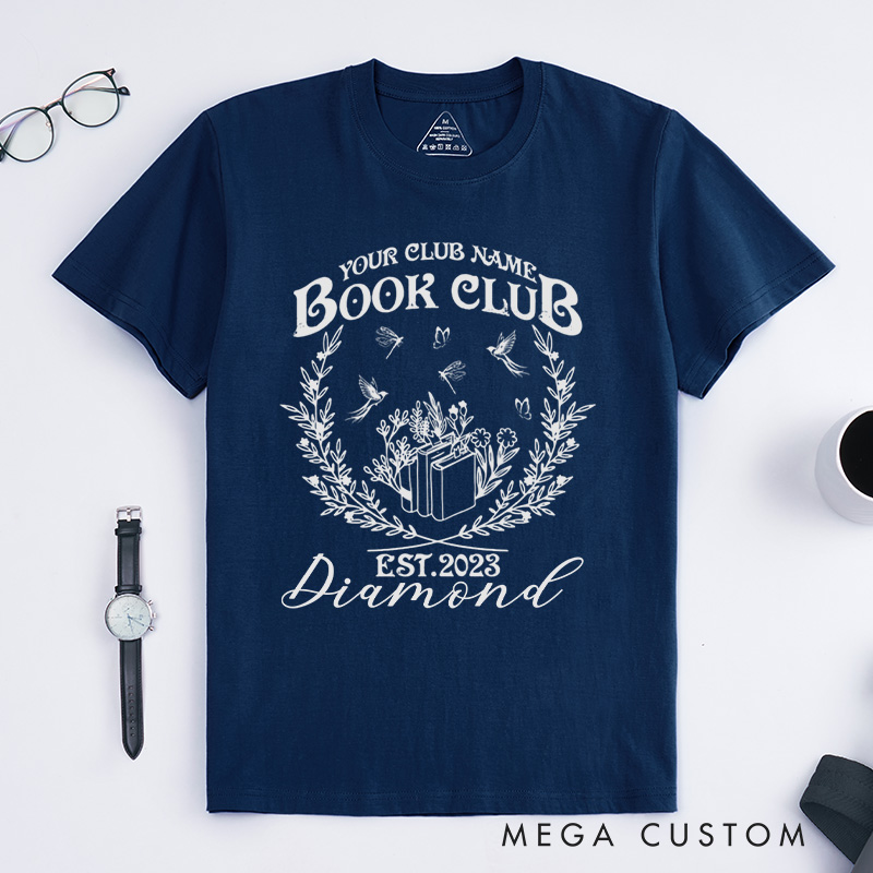 Personalized Book Club Classic T-Shirts Since Reading Club Shirt Bookish Gift Book Lover Gift Book Lover Shirt Name Book Club Tee Book Gift