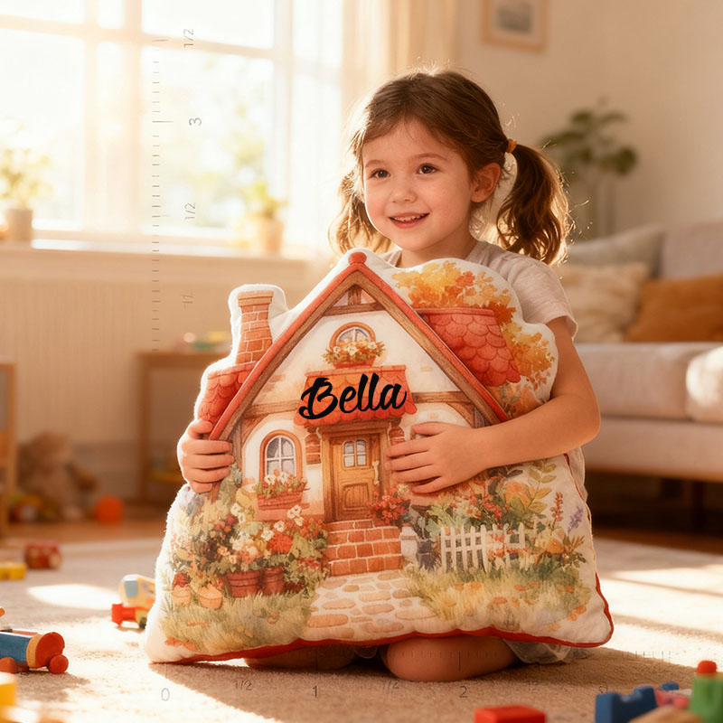 Personalized Floral Cottage Pillow Home Decor Perfect Gift For Kids Bedrooms Living Rooms Or Playrooms Graphic 3D Print