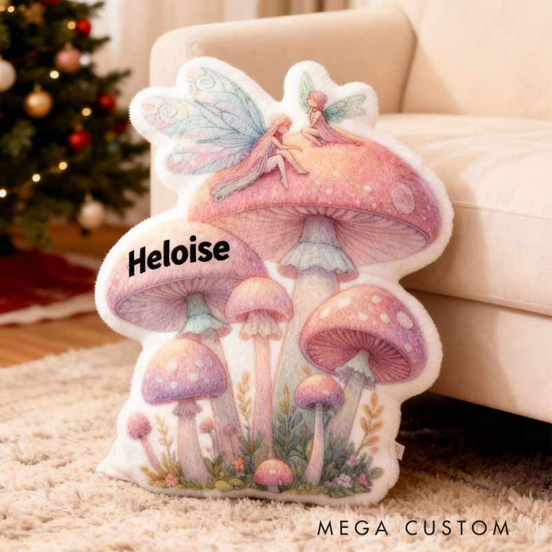 Personalized Cartoon Mushroom Pillows Fun Plush Sofa Cushions Cute Mushroom Decoration for Kids Graphic 3D Print