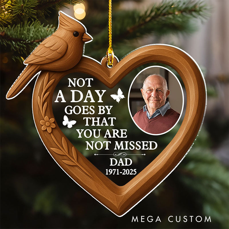 Personalized Acrylic Ornament That You Are Not Missed Photo Ornament Sympathy Gift for Loss of Loved Ones