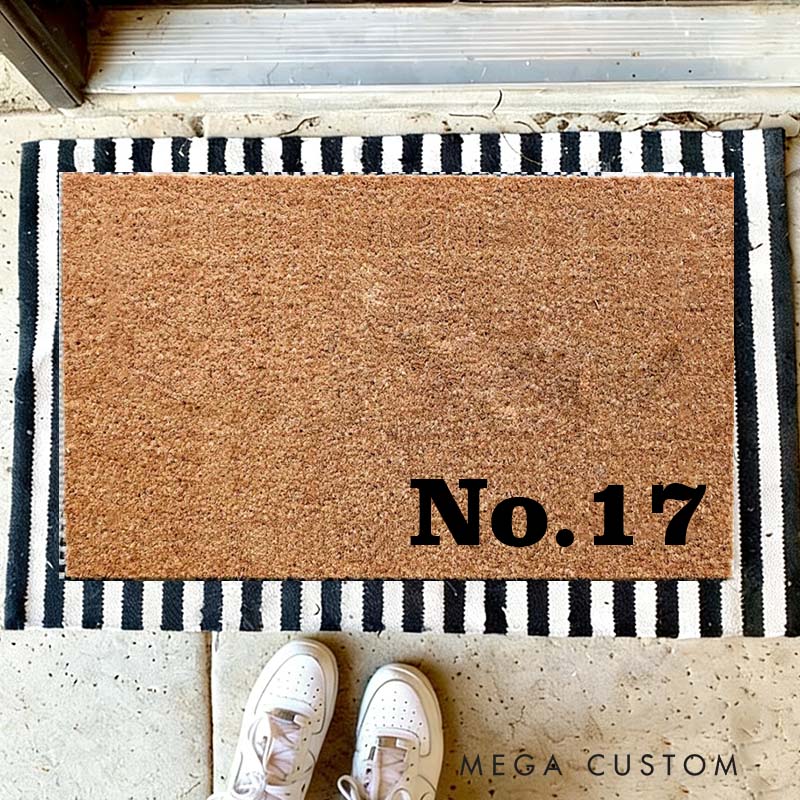 Personalized House Number Doormat Minimalist Design Durable Coir Rug Decorative Accent For Entryways Housewarming New Home Or Holiday Gifts