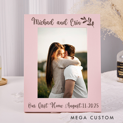 Personalized Engraved Photo Frame Custom Wood Photo Frame Picture Frame Gift Personalised Home Decor Housewarming Gift Our First Home Gifts