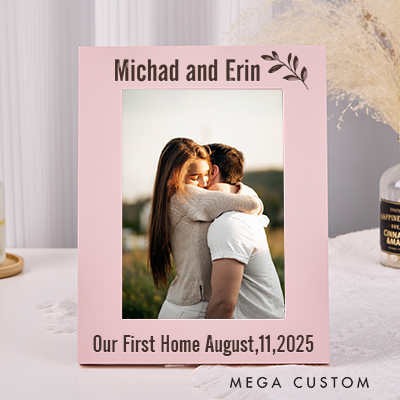Personalized Wedding Photo Frame Custom Engraved Picture Frame Photo Frame Gift For Couples Anniversary Gift Home Decor New Home Gifts