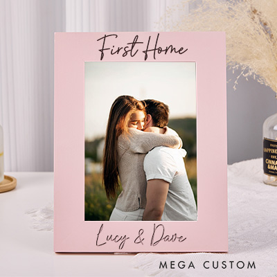 Personalized Engraved Photo Frame Custom Wedding Photo Frame New Home Gift For Couple Housewarming Gift Home Decor Wedding Gift