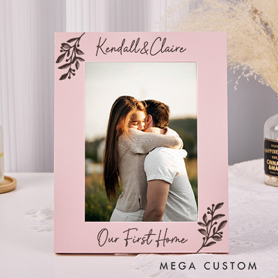 Personalized Wedding Frame Photo Frame Engagement Gift Custom Picture Frames Couple Gift Wedding Picture Frame Housewarming Gift Our First Home Gift