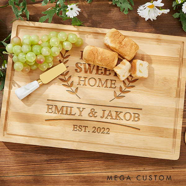 Personalized Cutting Board Home Sweet Home Cutting Board A Personalized Housewarming Gift to Honor Family And New Beginnings