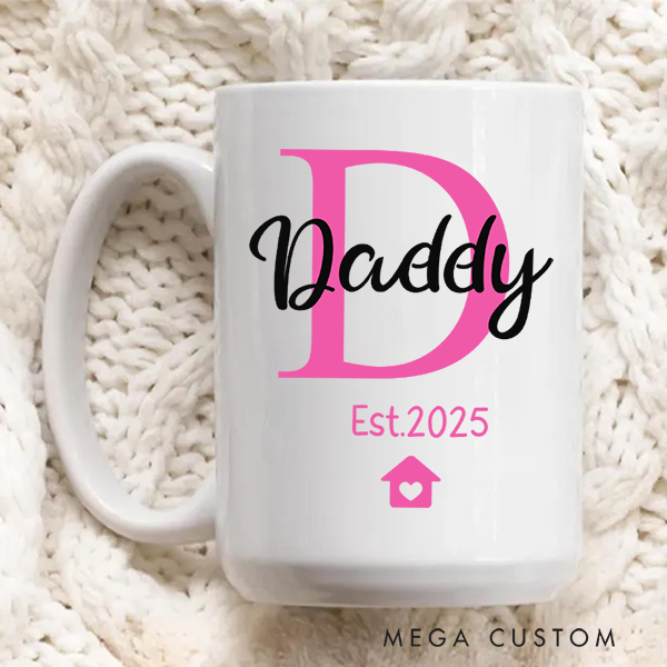 Personalized Mug for Dad Family Gift Custom 15oz Coffee Mug Housewarming Gift Coffee Cup Gift for Dad Christmas Gift Dad Gift New Home Gift