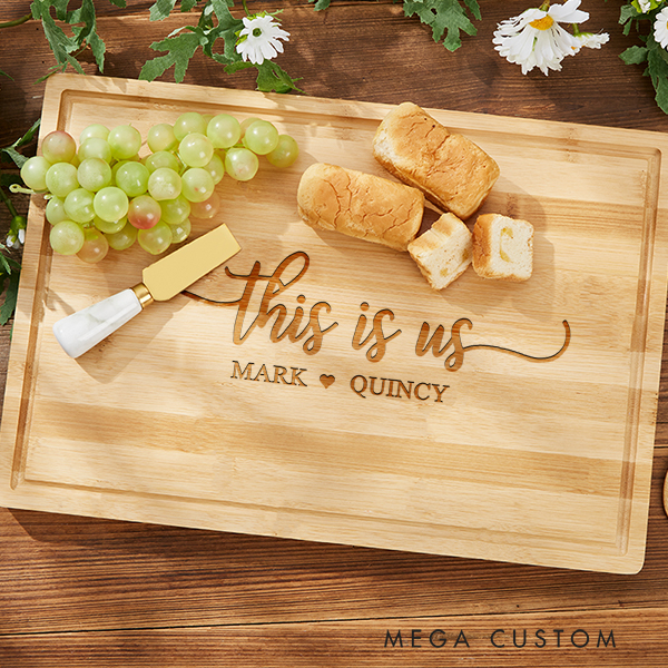 Personalized Cutting Board This Is Us Charcuterie Board Wedding Gifts Housewarming Gift Our Story Family Gifts Home Decor New Home Gift 