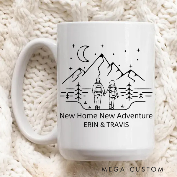 Personalized Mug Home Is Where We Park It Custom 11oz Coffee Mug 15oz Coffee Cup Housewarming Gift First Home Gift for Couple New Home Gift