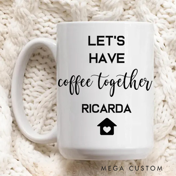 Personalized Mug Couple Coffee Mug Unique Wedding Gift Coffee Lovers Housewarming Gift Anniversary Gift First Home Gift New Home Gift Moving Away Gift
