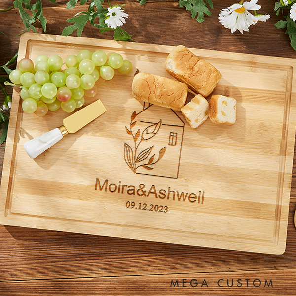 Personalized Cutting Board Charcuterie Board Real Estate Closing Gift Wedding Housewarming Gift New Home Gift Moving Gift Farmhouse Cutting Board