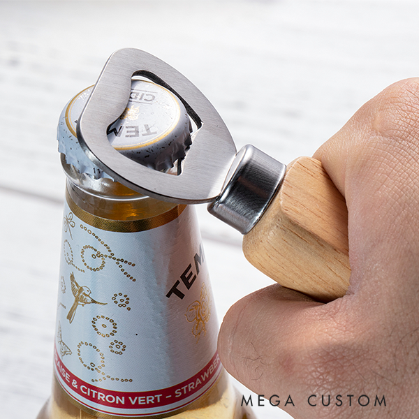 Personalized Wooden Bottle Opener Custom Engraved Bottle Opener Teamwork Bottle Opener Personalized and Fun Keepsake for Housewarming Celebrations
