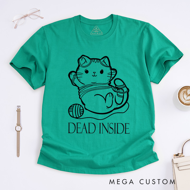 Personalized Cat And Yarn Knit Classic T-Shirts Knitting Gift Knitter Gift Love To Knit Love Knitting Knit Lover