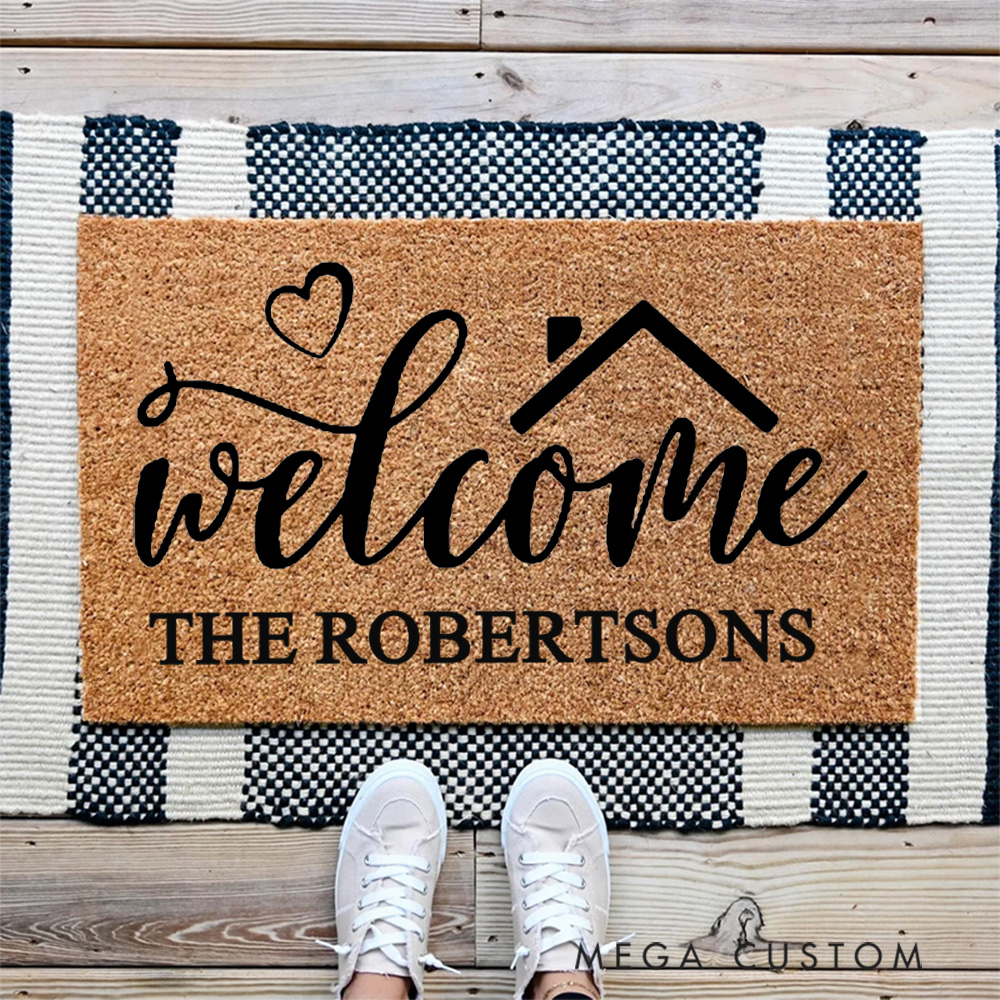 Personalized Home Sweet Home Doormat Housewarming Gift to Celebrate Love and New Beginnings New Home Gift