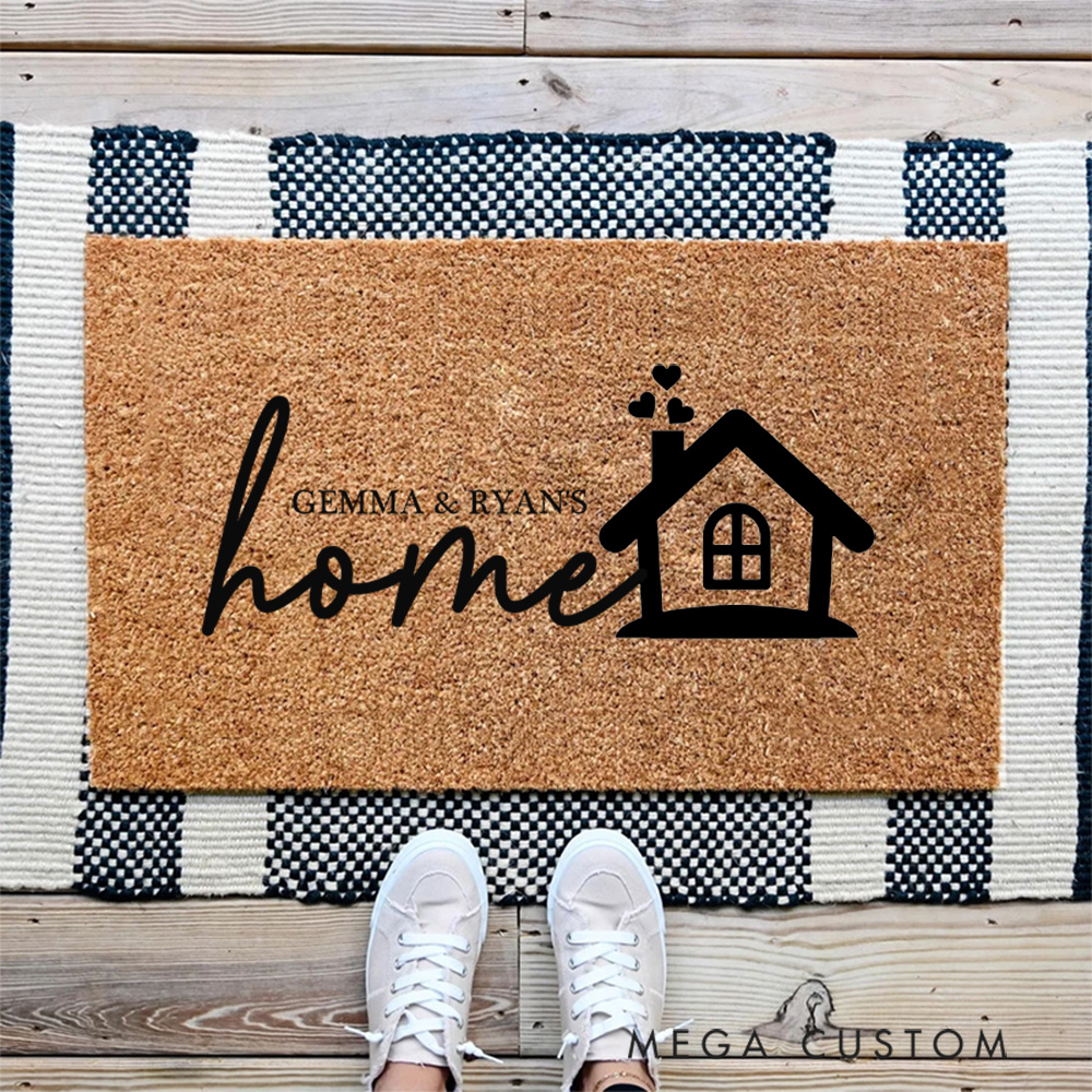 Personalized Cozy Home Doormat A Heartwarming Housewarming Gift for Your New Beginning New Home Gift Wedding Gift for Couples