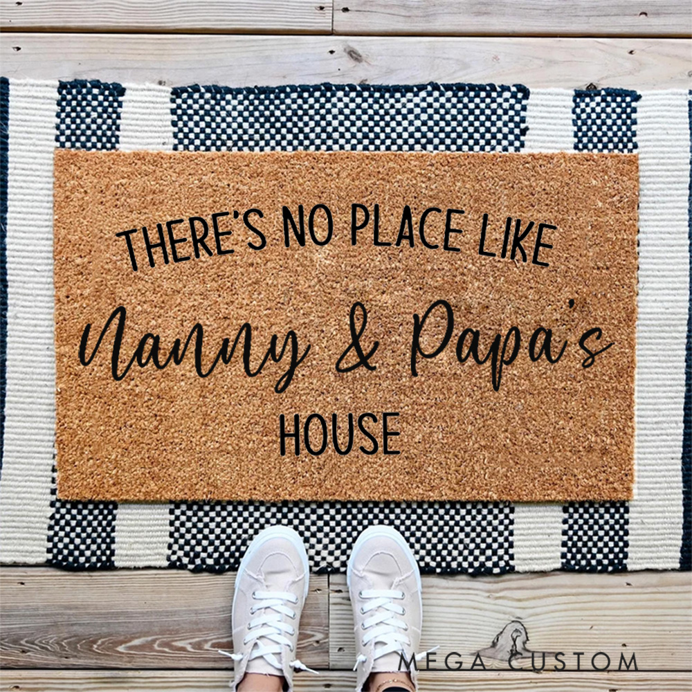 Personalized Grandparents' Welcome Mat New Home Gift Housewarming Wedding Gift for Couples Christmas Gift for Family