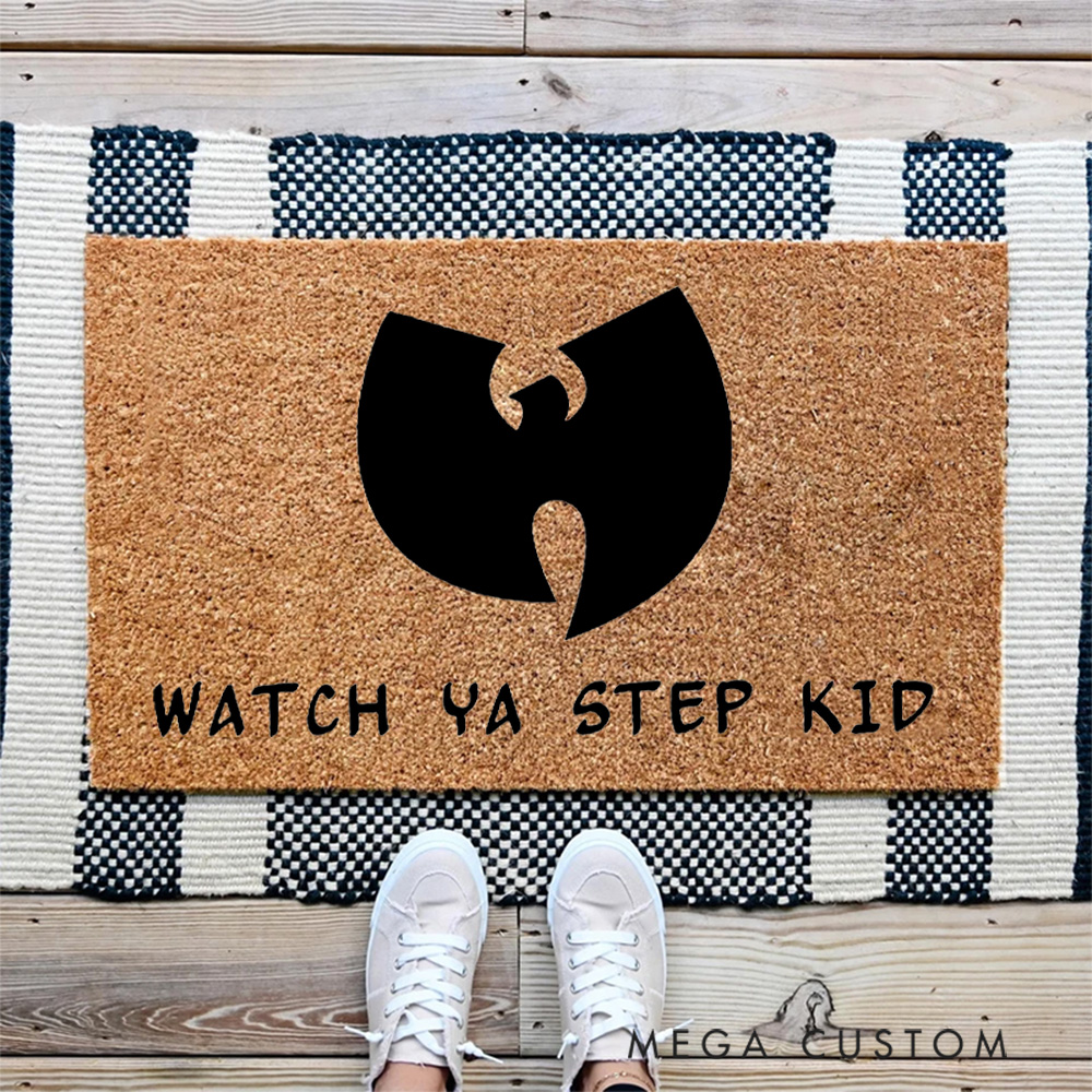 Personalized Watch Ya Step Doormat Fan Gift Doormat Home Decoration Entryway Doormat Welcome Rug Housewarming Gift Funny Quote Doormats