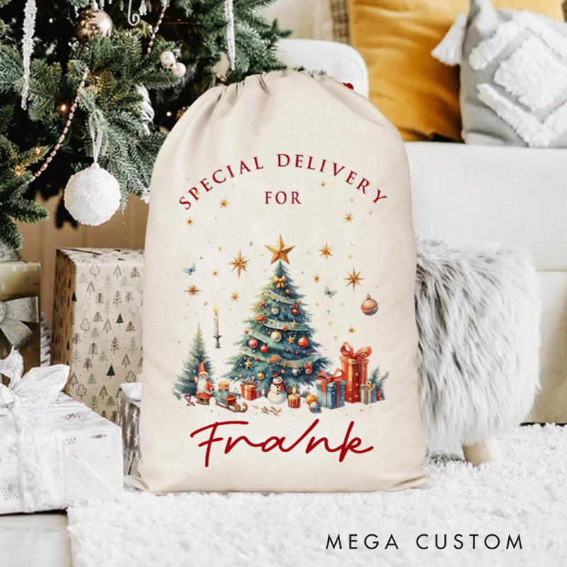 Personalised Baby First Christmas Santa Sack Christmas Eve Bag Xmas Gifts for Baby