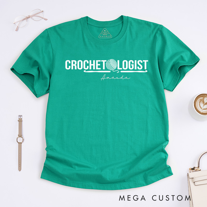 Personalized Crocheting Classic T-Shirts Crochet Lover Shirt Gift For Crochet Lover Crafting Shirt Funny Hobby Shirt
