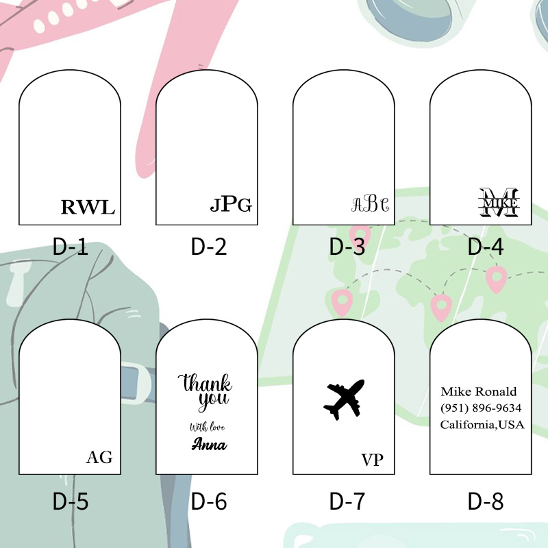 Personalized Name Leather Luggage Tag Girls Trip Travel Gift 