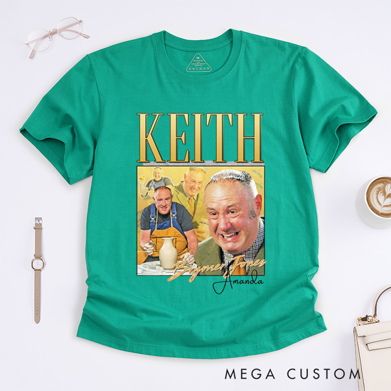 Personalized Keith Brymer Jones Tribute Classic T-Shirts for Pottery Enthusiasts 