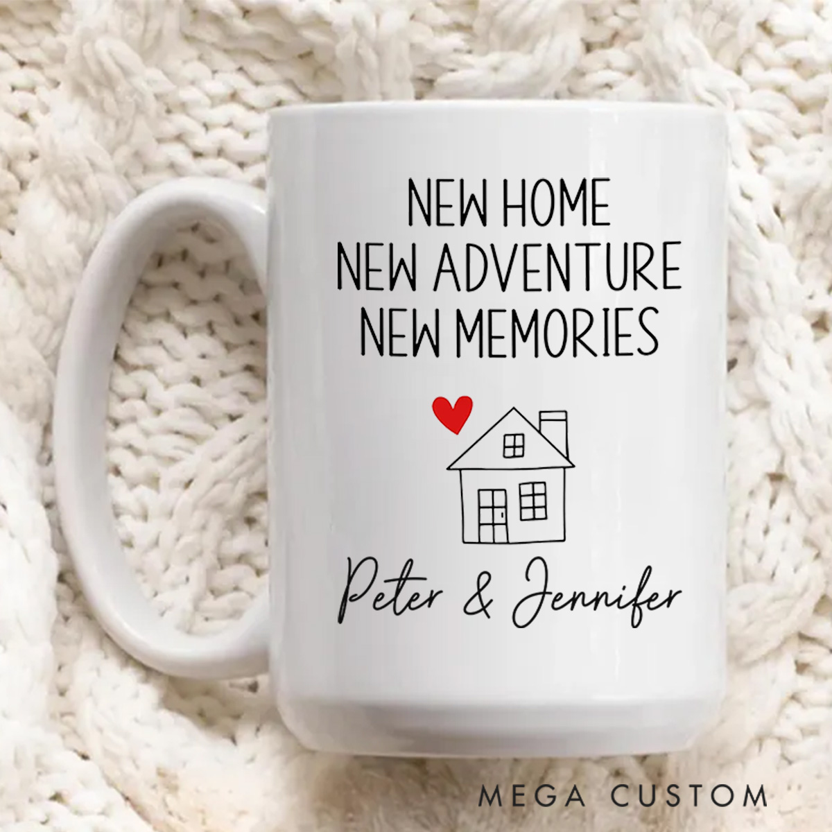 Personalized Mugs Custom Wedding Mugs Gift New Bride and Groom Husband and Wife Coffee Cup Housewarming Gift Newly Wed Gift for Couple New Home Gift