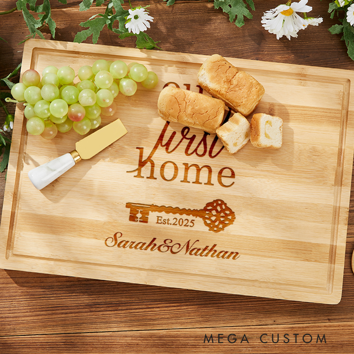 Personalized Our First Home Cutting Board For Couple Housewarming Gift Cutting Board Closing Gifts New Home First Home Buyer New Home Cutting Board